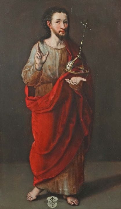 Pittore/copista del XIX secolo. “Cristo – Salvator