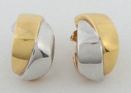 Paire de boucles d'oreilles à clip, XXe siècle, pa