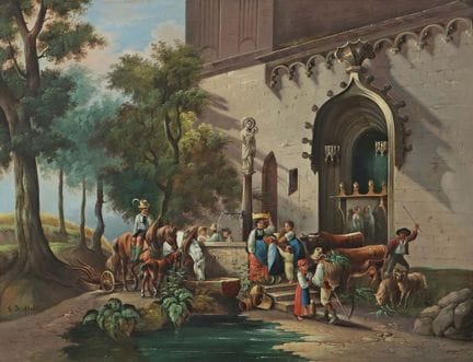 Hoffelt, H. Copista del XIX secolo. “Am Klosterbru
