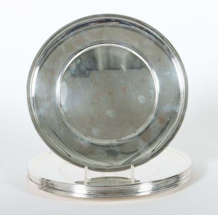 Set of 8 Jezler place plates, Schaffhausen, 20th c