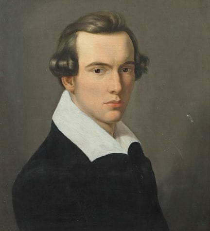 Pittore del XIX secolo. “Ritratto di Friedrich Sch