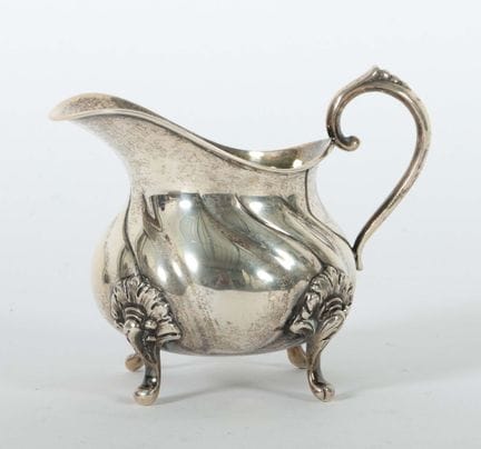 Milk jug, 20th century, 830 silver, approx. 200 g,