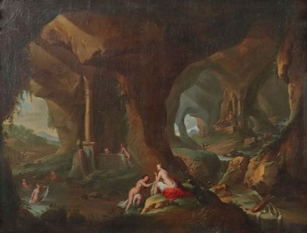 Copista del XIX secolo, “Diana e le ninfe al bagno