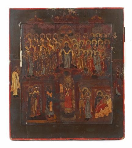 Icon of the Mother of God of Pokrov, Russia, 19th 