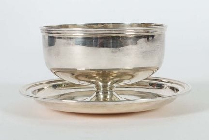 Bowl with Saucer by Otto Wolter, Schwäbisch Gmünd,