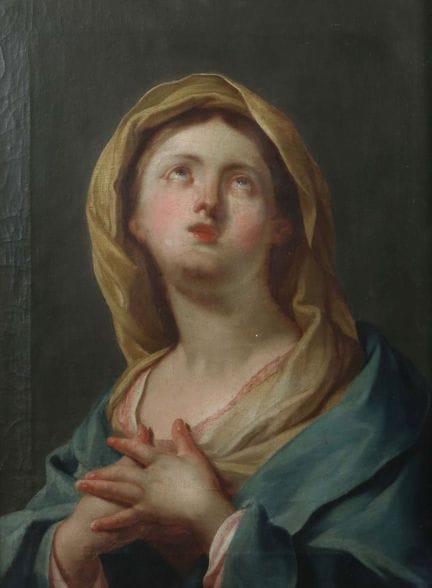 Pittore del XIX secolo. “Maria Dolorosa”, Maria in