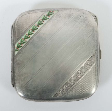 Cigarette case with enamel decoration, Romania, da