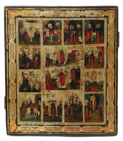 Festive Icon from Southeastern Europe, 18th/19th c