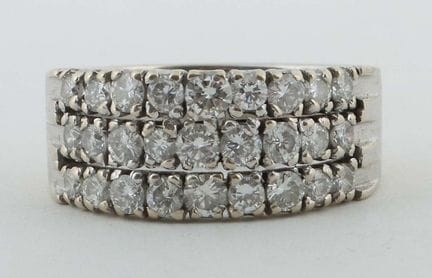 Bague sertie de diamants, XXe/XXIe siècle, bague e