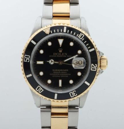 20世纪末款劳力士Submariner男士腕表，劳力士Submariner Date男士腕表，表壳及