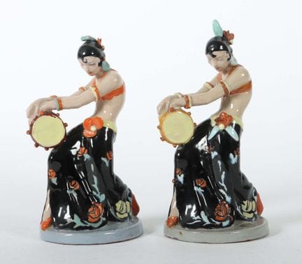 Deux figurines de Komlós Kerámia, Budapest, après 