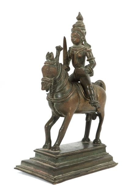 Cavalier à cheval, Inde, début du XIXe siècle, bro