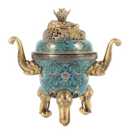 Cloisonné incense burner, China, probably 18th/19t
