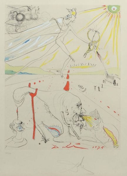 Dali, Salvador Figueres 1904 - 1989, peintre, grap