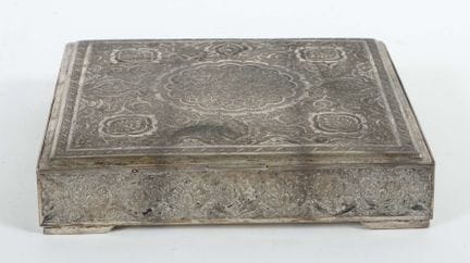 Coffret décoratif persan, milieu du XXe siècle, Mé