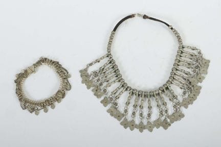 Necklace and anklet from northern Afghanistan/Indi