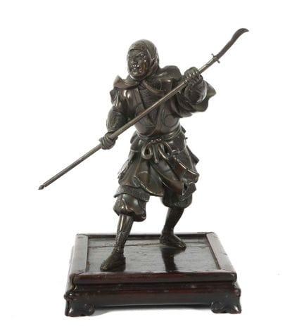 Bronze représentant Benkei, Japon, vers 1900, bron