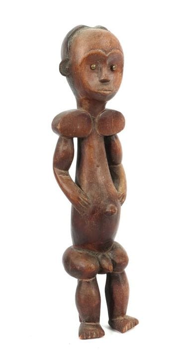 Figurine masculine de reliquaire Byeri de la tribu