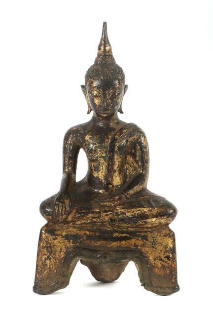 Bouddha du Laos/de Thaïlande, XIXe siècle, bronze,