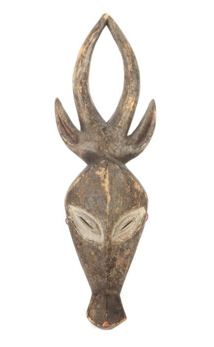 Masque d'antilope des Kwele du Gabon, entre autres