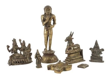 Lot n° 7 : petites sculptures en bronze d'Inde, XI
