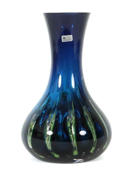 Vase allemand, Gral, années 1970, verre incolore, 