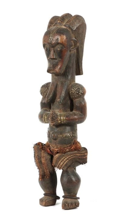 Statue-reliquaire Byeri de la tribu des Fang, avec