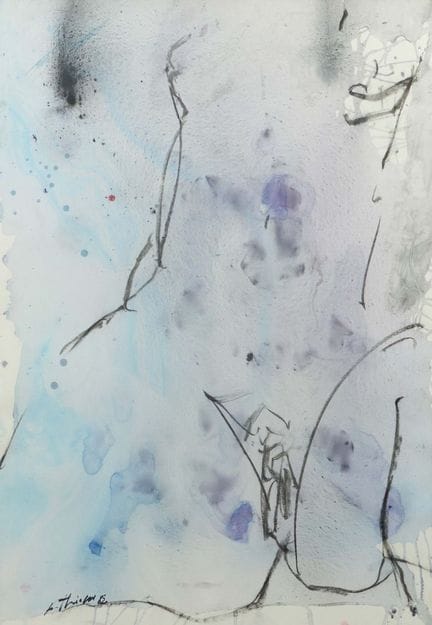 Peintre du XXe siècle. « Sans titre », composition