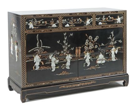 Sideboard with figurative decoration, China, 20th 