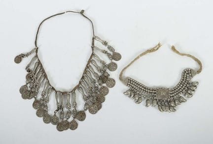 Wedding necklace and small headband from Afghanist