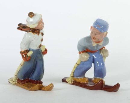 Deux figurines de Komlós Kerámia, Budapest, après 