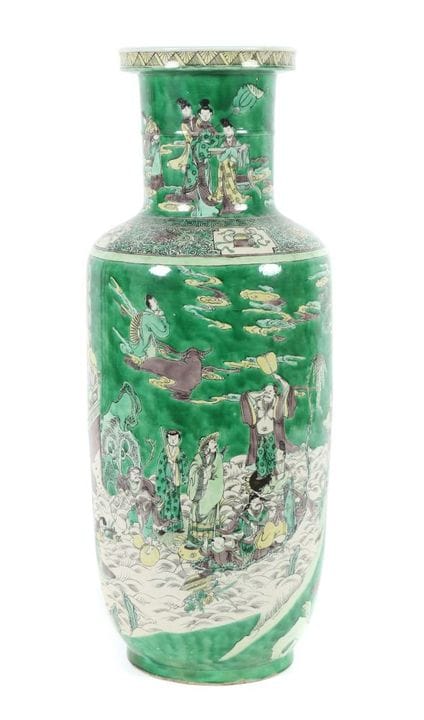 Large Rouleau Vase, China, 18th century, porcelain