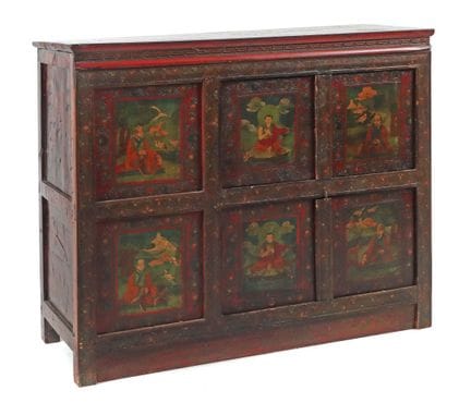 Armoire à façade à cassettes « Tibet », XXe siècle