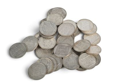 MONNAIES d'ARGENT : 40 x 20 francs Turin (12 de 19