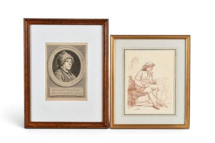 COCHIN, Charles-Nicolas (1715-1790). Portrait de B