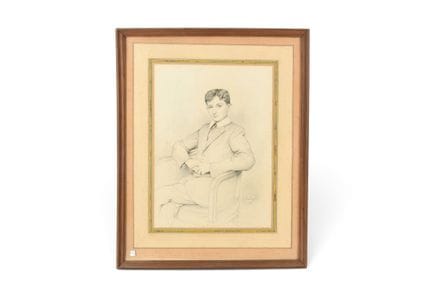 CORABOEUF Jean (1870-1947). Portrait de jeune homm
