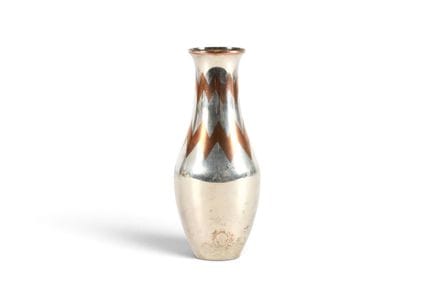 Luc LANEL (1893-1965) pour CHRISTOFLE. Vase en din