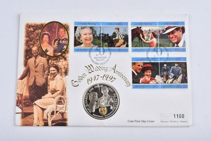 50 pence pour le golden wedding anniversary de la 