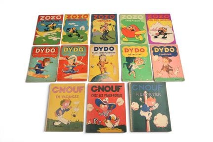 [Enfantina] Réunion de 10 albums in folio sous cou