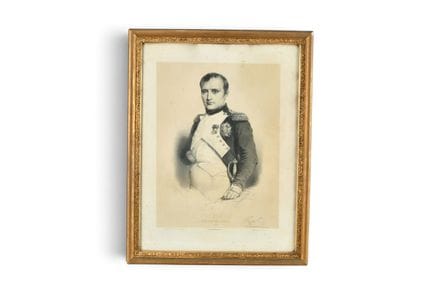 LITHOGRAHPIE en noir à sujet : Napoléon, Empereur 