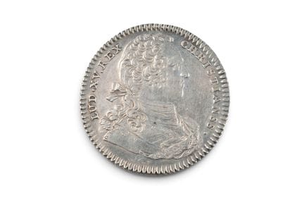 JETON en argent, Angers. Louis XV. 5.95 g.