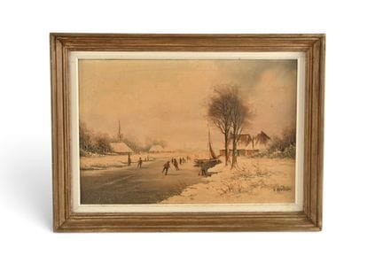 École hollandaise du XIXème siècle. H. Hermans. Sc