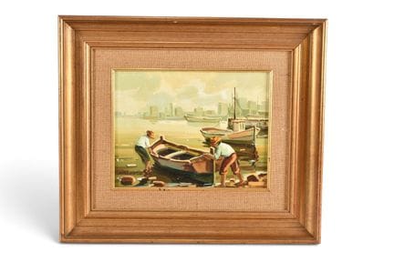 Laureano Díaz Ortiz (né en 1931). Pêcheurs tirant 