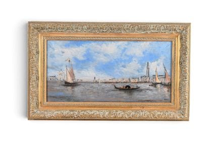 SAINT-CLAIR, Henry (1899-1990). Vue de Venise, hui