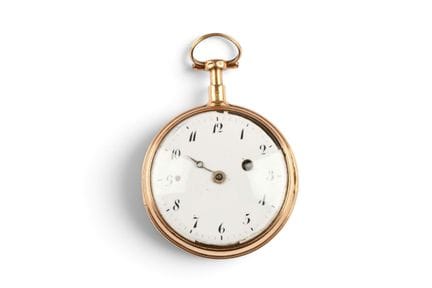 MONTRE de POCHE à sonnerie en or jaune 750 millièm