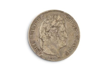 MONNAIE d'ARGENT : 5 francs français 1838, atelier