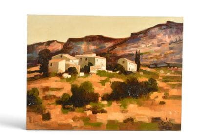 Roger Quintaine (1921-2005). Dans les Alpilles. Hu