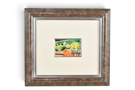 GRUNT Zdenek. (1919 - 1987). Village de Provence, 