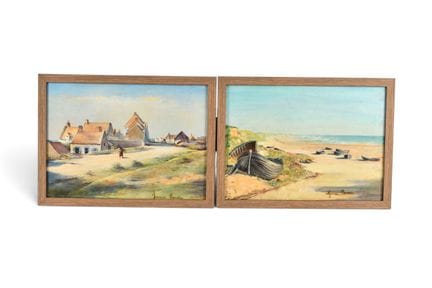 PONSIN, Jeanne (fin XIXème s.). Entrée de village 