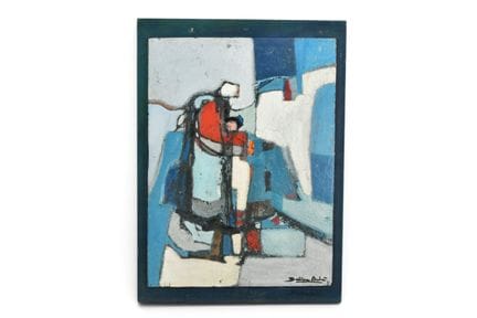 Dominique ANDRÉ (1943). La femme et l'enfant, Huil